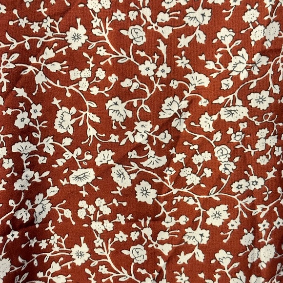 Brown floral tie up shrug style with long bell sleeves - Picture 8 of 8